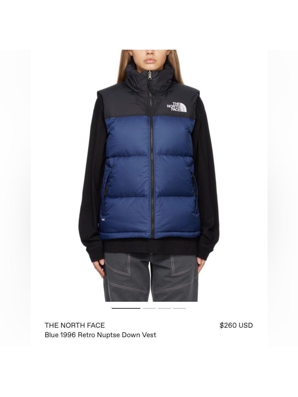 RETRO North Face Zip Up Feather Down Vest